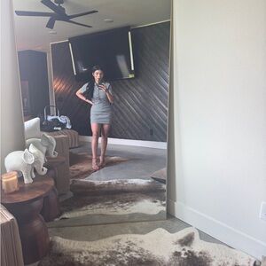 Fashion Nova Elegant Gray Wall Mirror